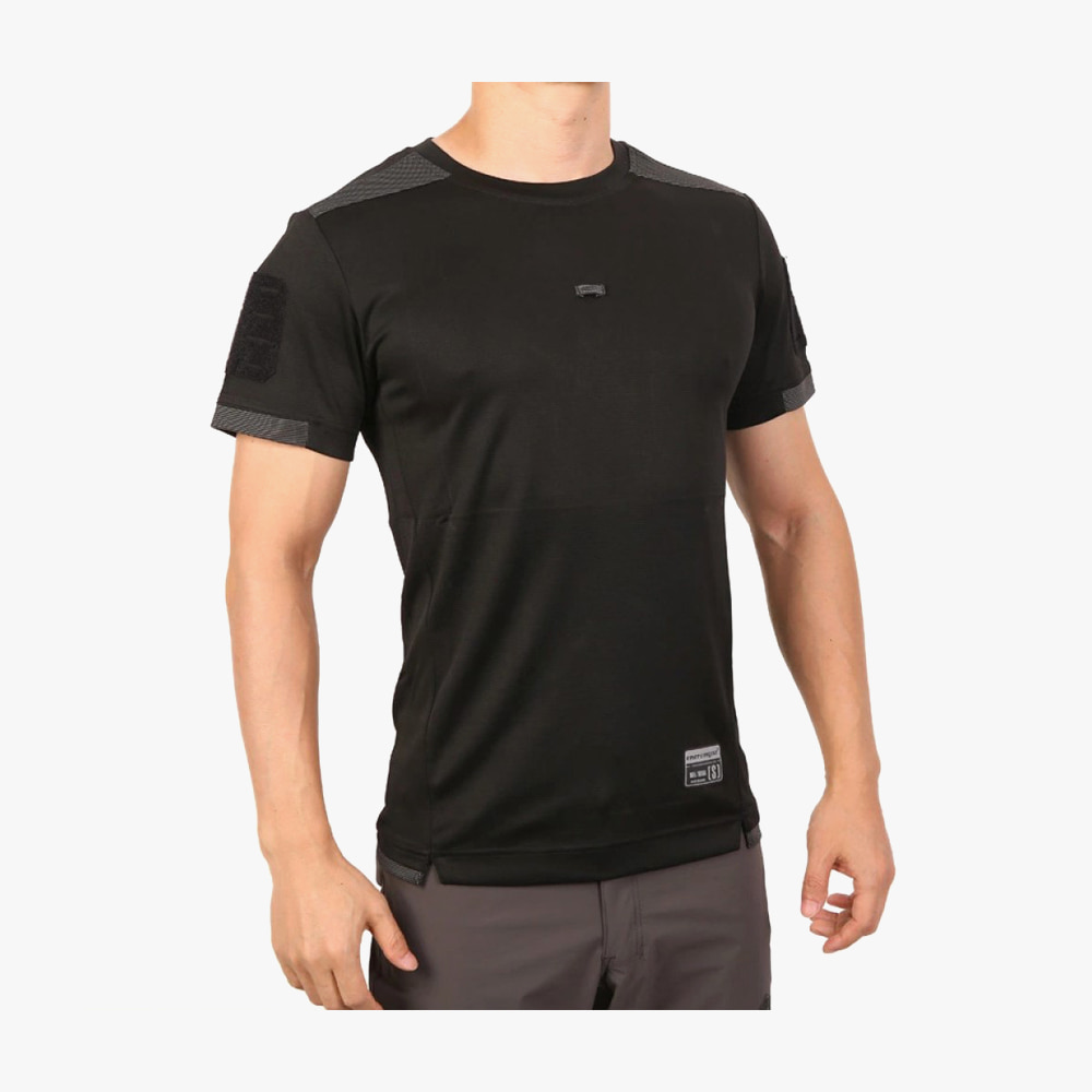 에머슨기어 블루라벨 UMP 프로그맨 스포츠 반팔 티셔츠 - 블랙
