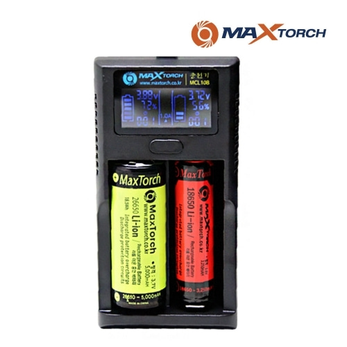 밀리터리기어 - 맥스토치 MCL 108 LCD 2구 고속충전기